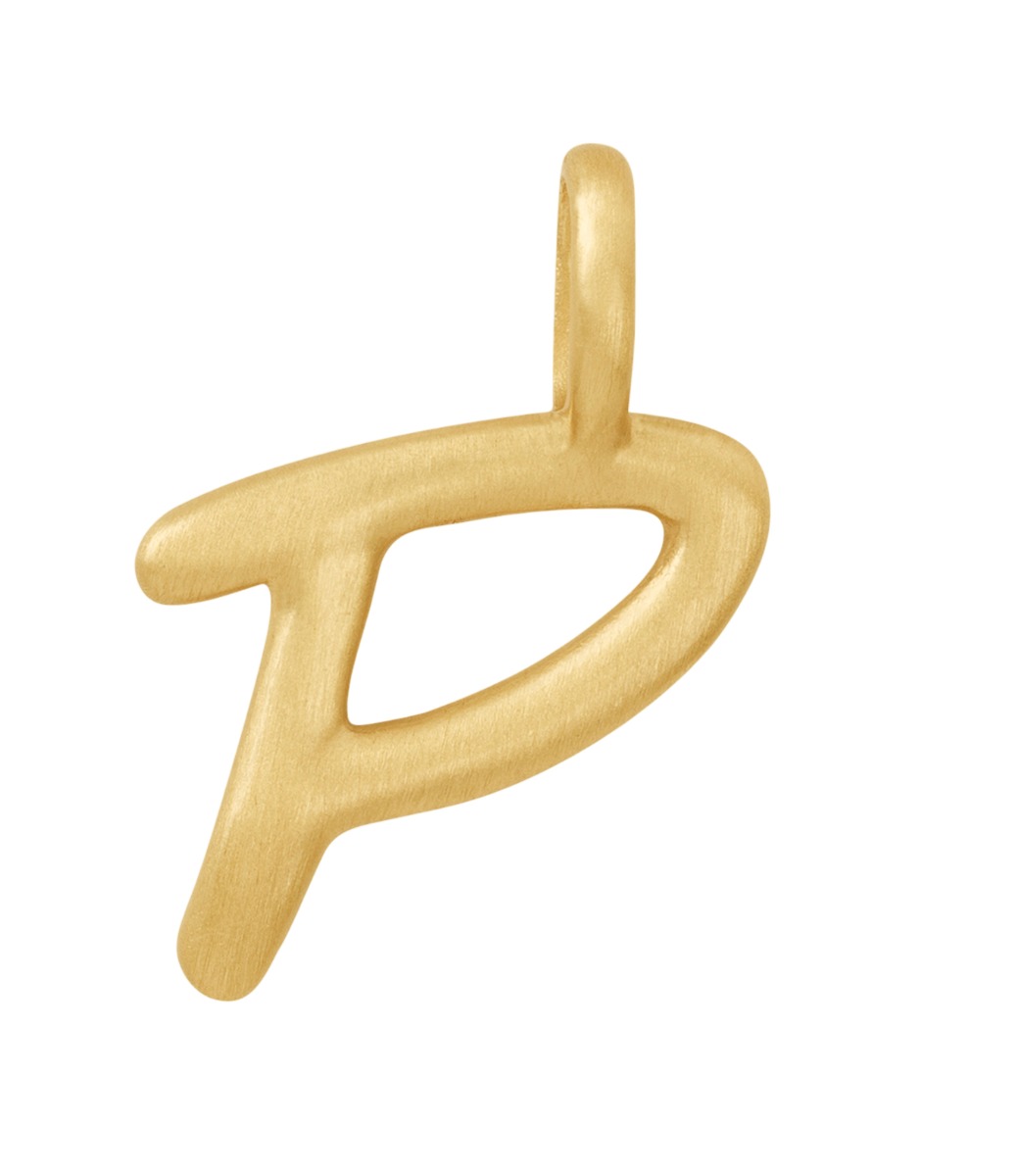 Love letters P Forgylt Sølv 