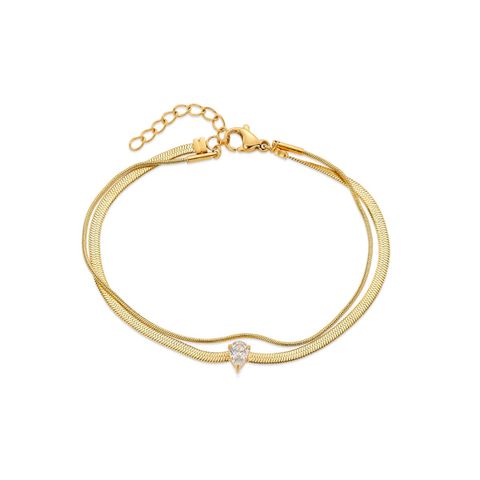 LINEA Armbånd Gullfarget Stål