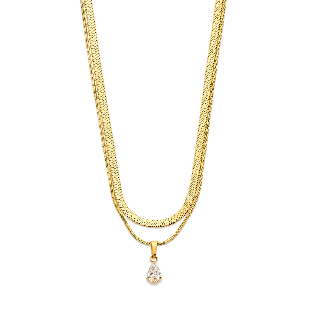 LINEA Halssmykke Gullfarget Stål