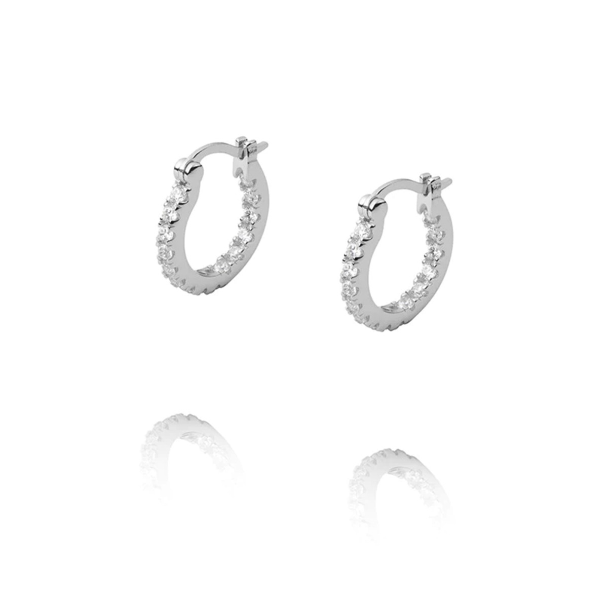 Lunar Øreringer Sølv 16 mm