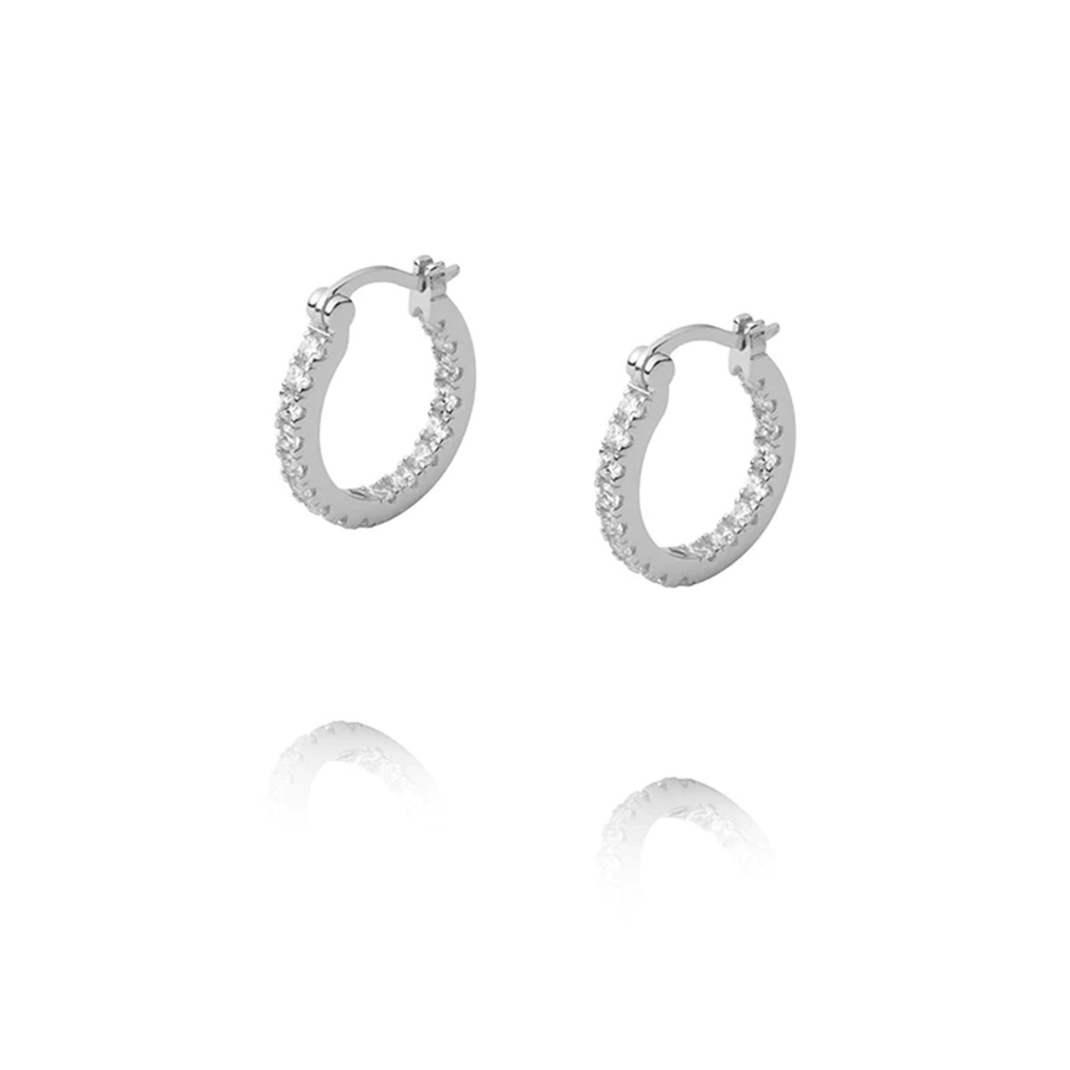 Lunar Øreringer Sølv 18 mm