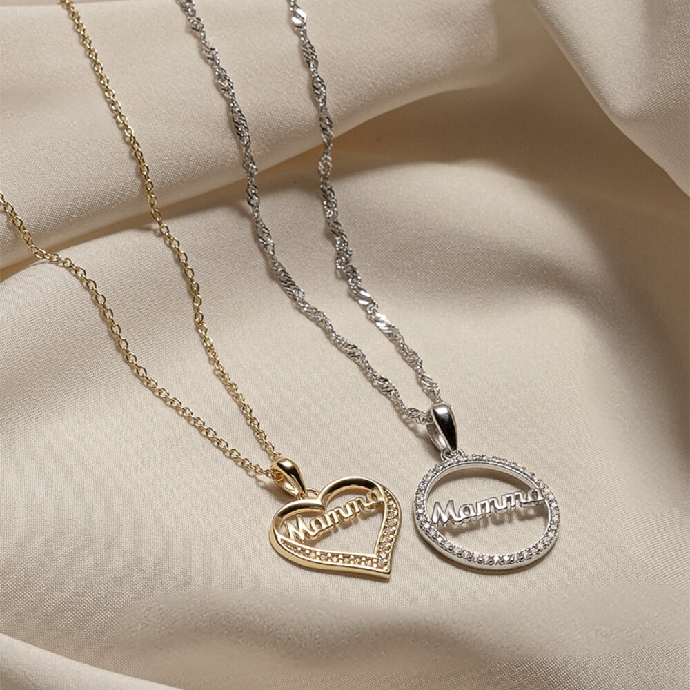 Halssmykke Mamma 925 Sølv