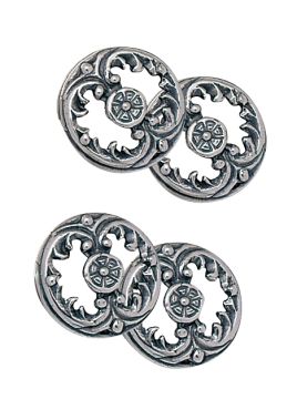 Mansjettknapper Nordtrønder 830 Oksidert Sølv