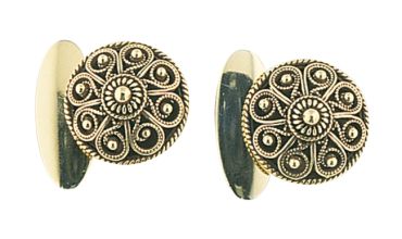 Mansjettknapper Telemark 830 Forgylt Sølv