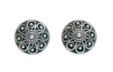 Mansjettknapper 830 Oksidert Sølv