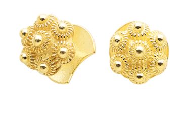 Mansjettknapper 830 Forgylt Sølv