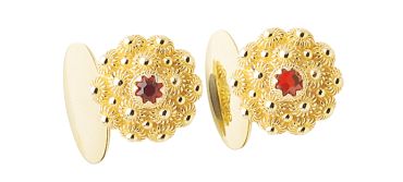 Mansjettknapper 830 Forgylt Sølv