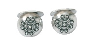 Mansjettknapper 830 Oksidert Sølv