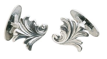 Mansjettknapper Vestfold 830 Oksidert Sølv