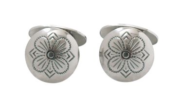 Mansjettknapper 830 Oksidert Sølv