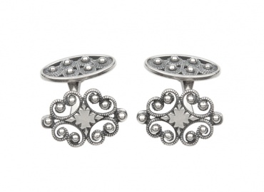 Mansjettknapper Nordmøre 830 Oksidert