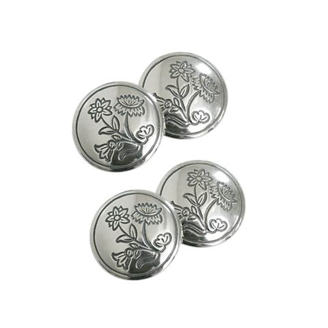 Mansjettknapper Nordland 830 Oksidert Sølv