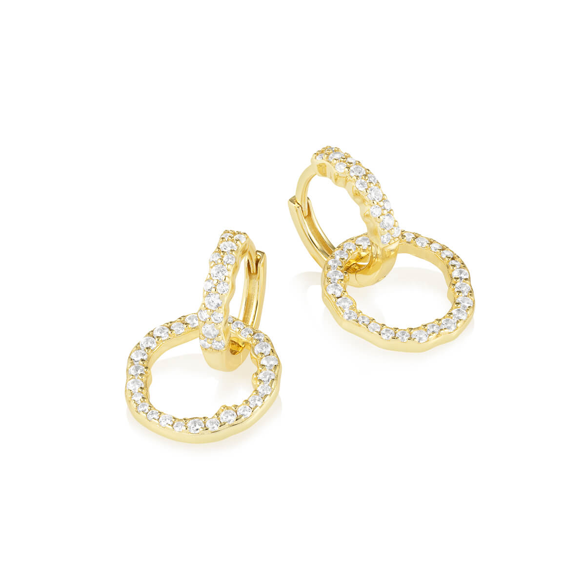 Øreringer 925 Forgylt Sølv