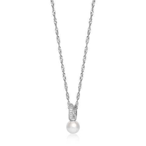Halssmykke Perle 925 Sølv