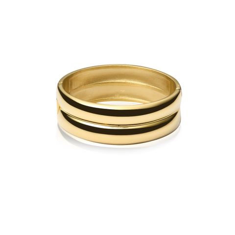 Rebel Double Bangle Gullfarget Stål 16 cm