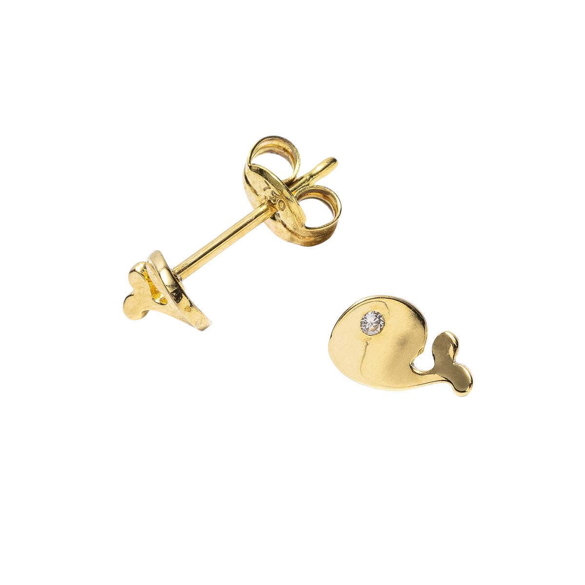 Øredobber 375 Gult Gull