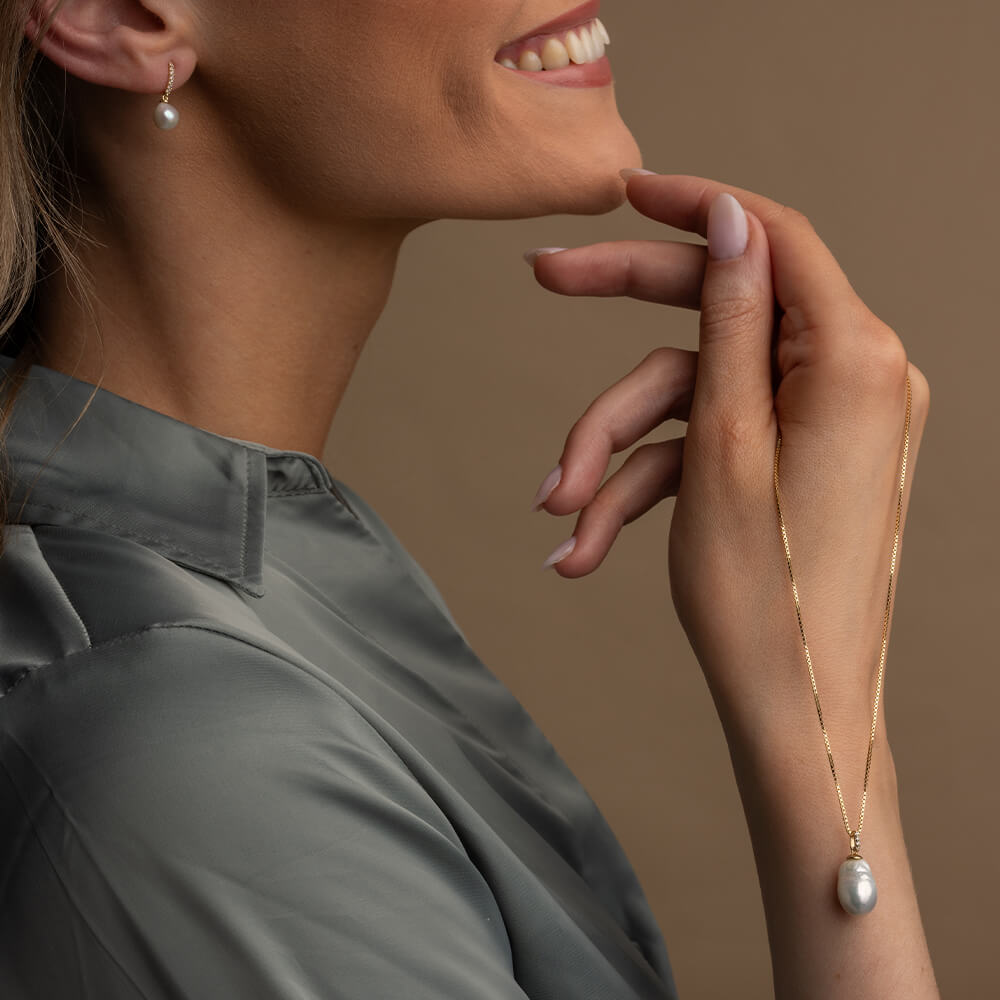 Halssmykke 375 Gult Gull