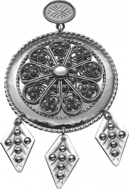 Offerdåse m.nål og 70 cm ertek