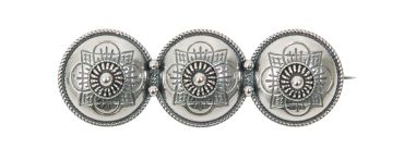 Olinenål m.krus oksidert