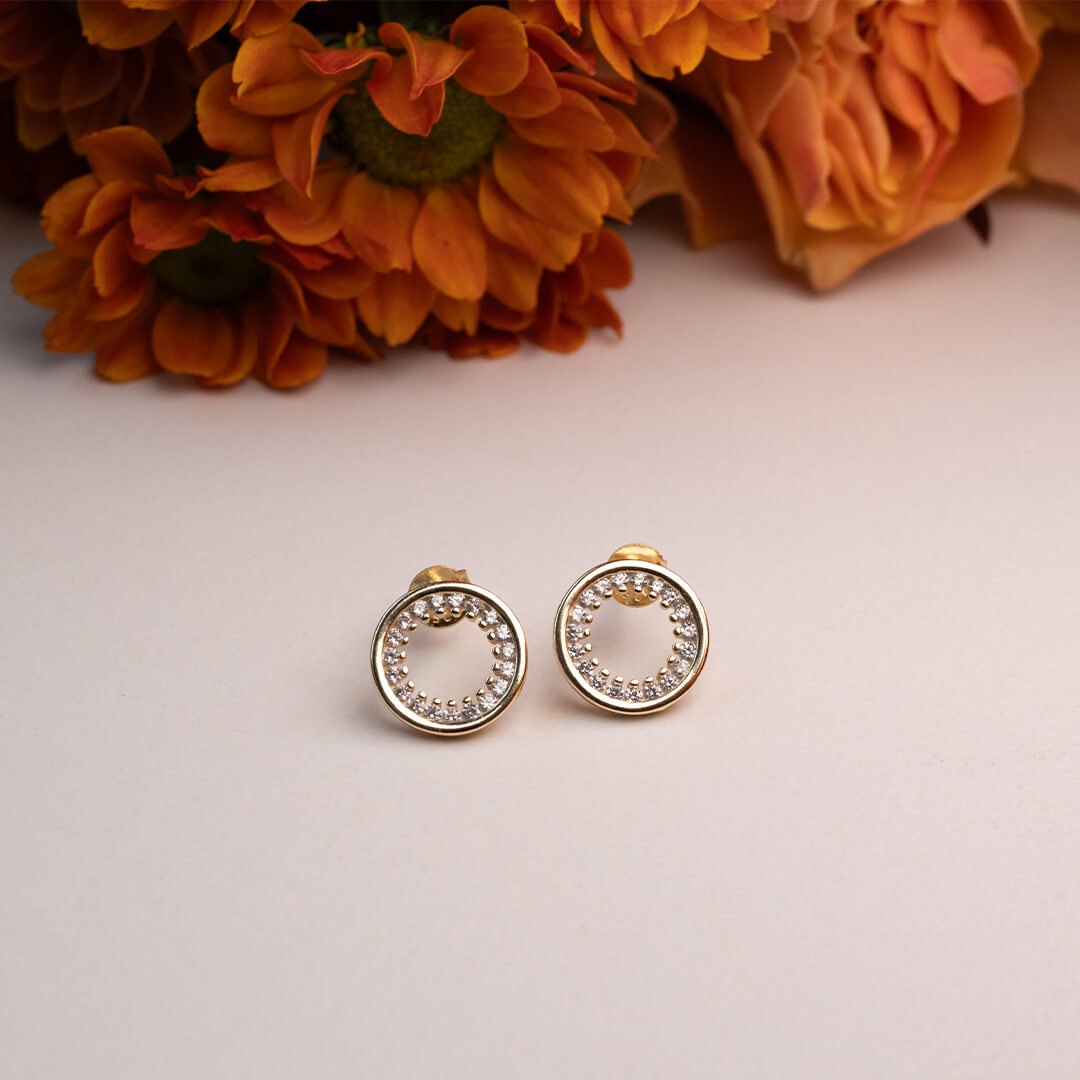 Øredobber 925 Forgylt Sølv          