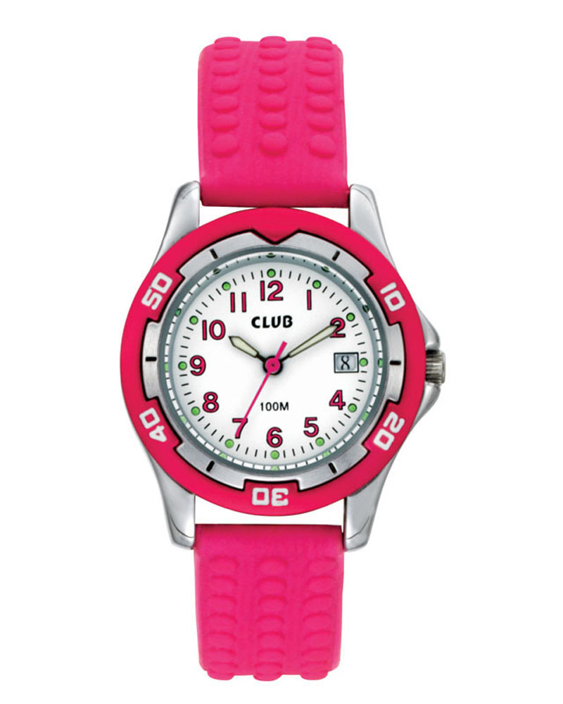 Barneklokke Rosa Silikonrem 