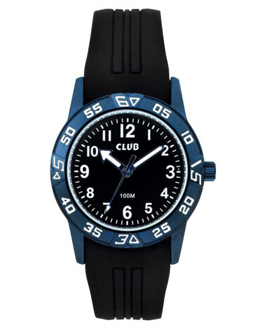 Barneklokke Sort/ Blå