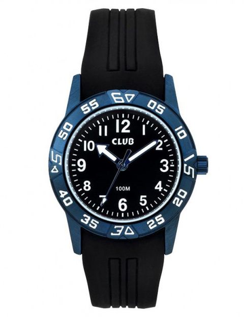 Barneklokke Sort/ Blå