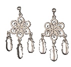 Øredobber 830 Hvitt Sølv