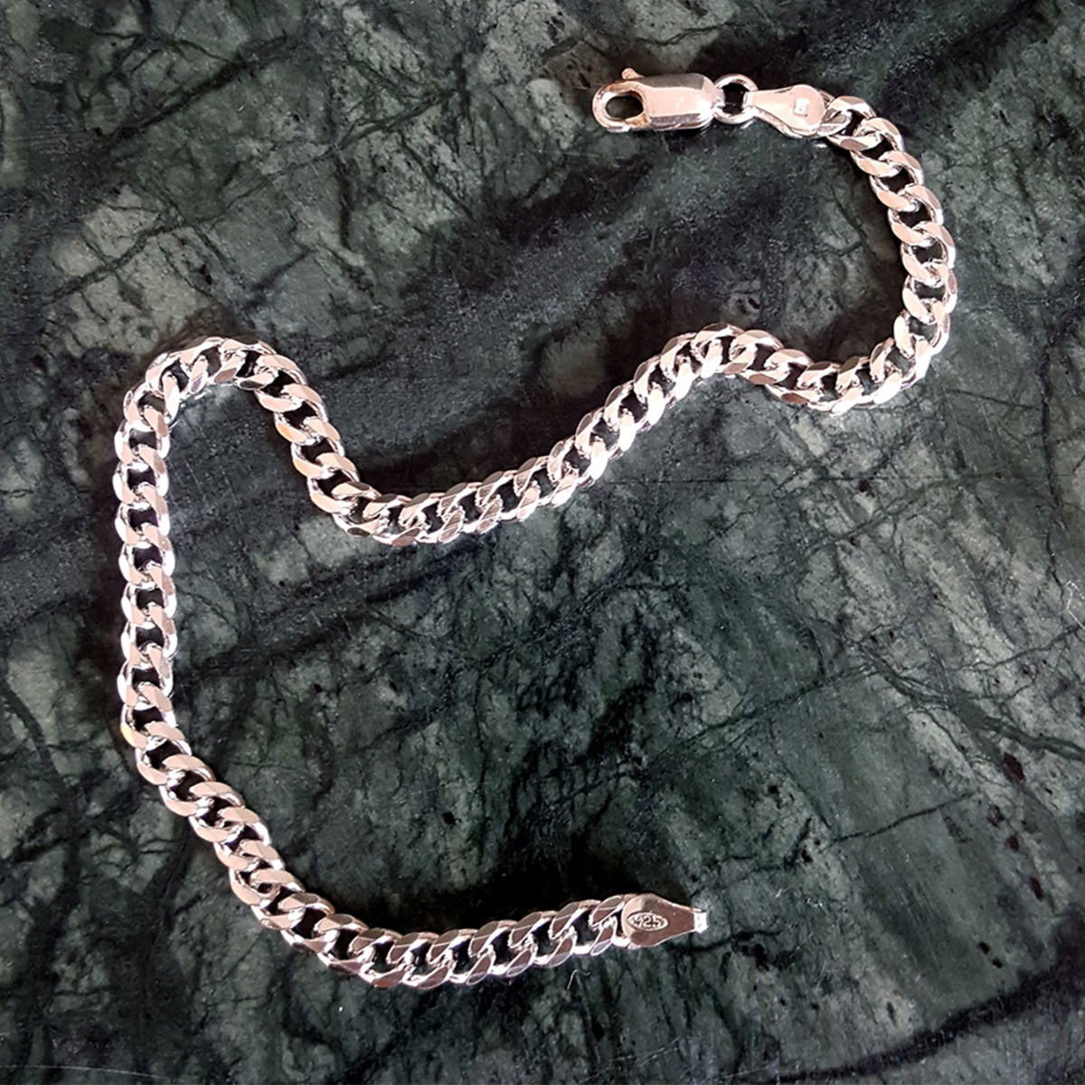 Panserarmbånd 925 Sølv 18 cm