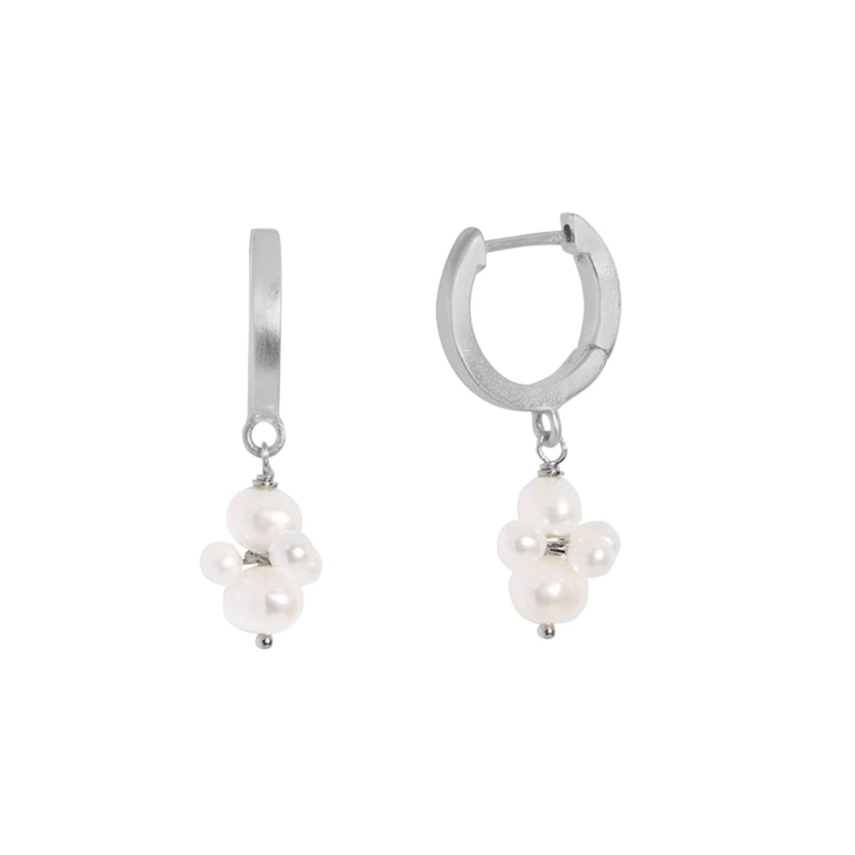 Pearl Cluster Øreringer 925 Sølv