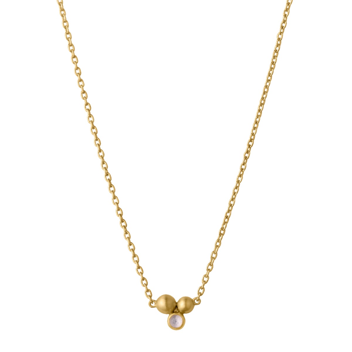 Pebbles Halssmykke 925 Forgylt Sølv