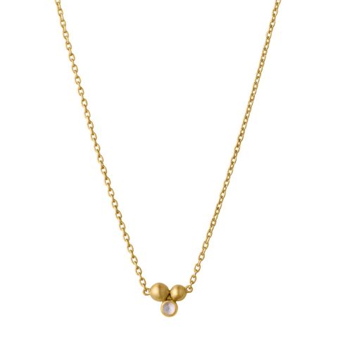 Pebbles Halssmykke 925 Forgylt Sølv