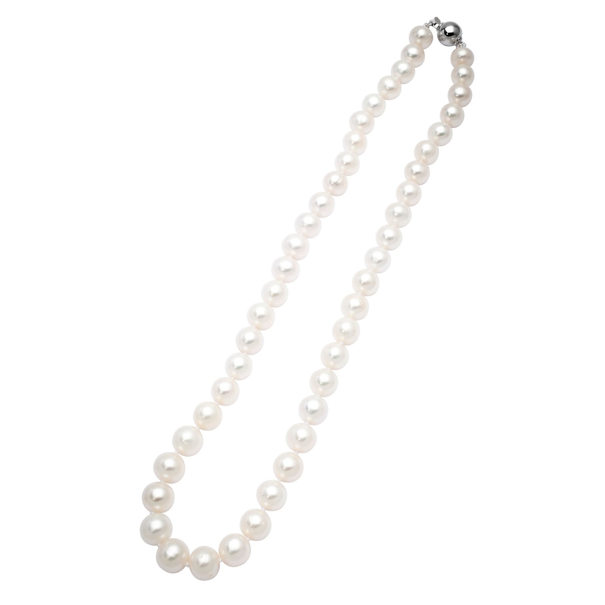 Perlekjede 925 Sølv 9-10 mm