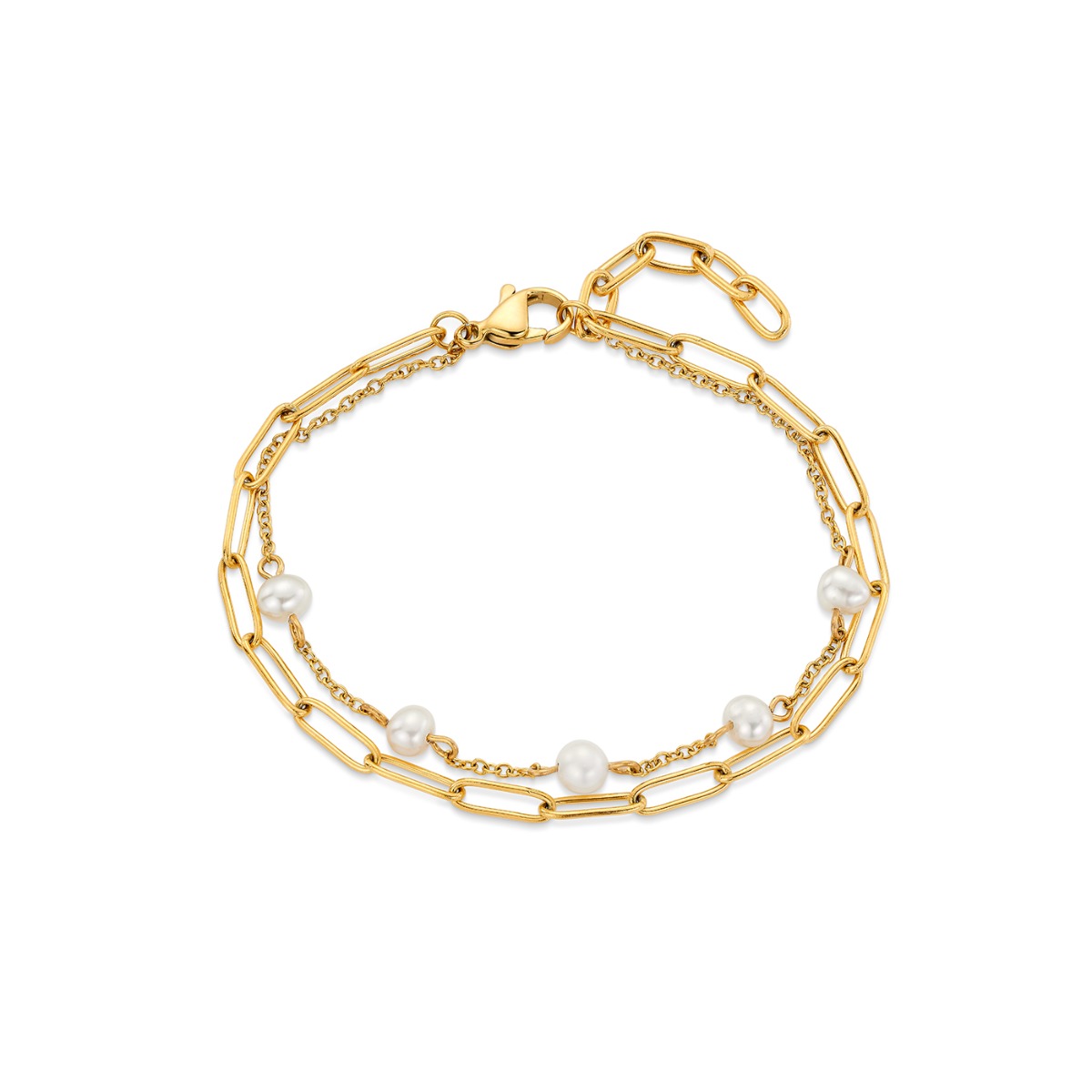 PERNILLE Armbånd Gullfarget Stål