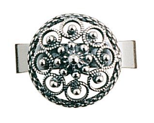 Bunadsring filigran, oksidert
