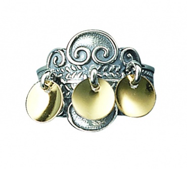 ring, oksidert m. forg. lauv