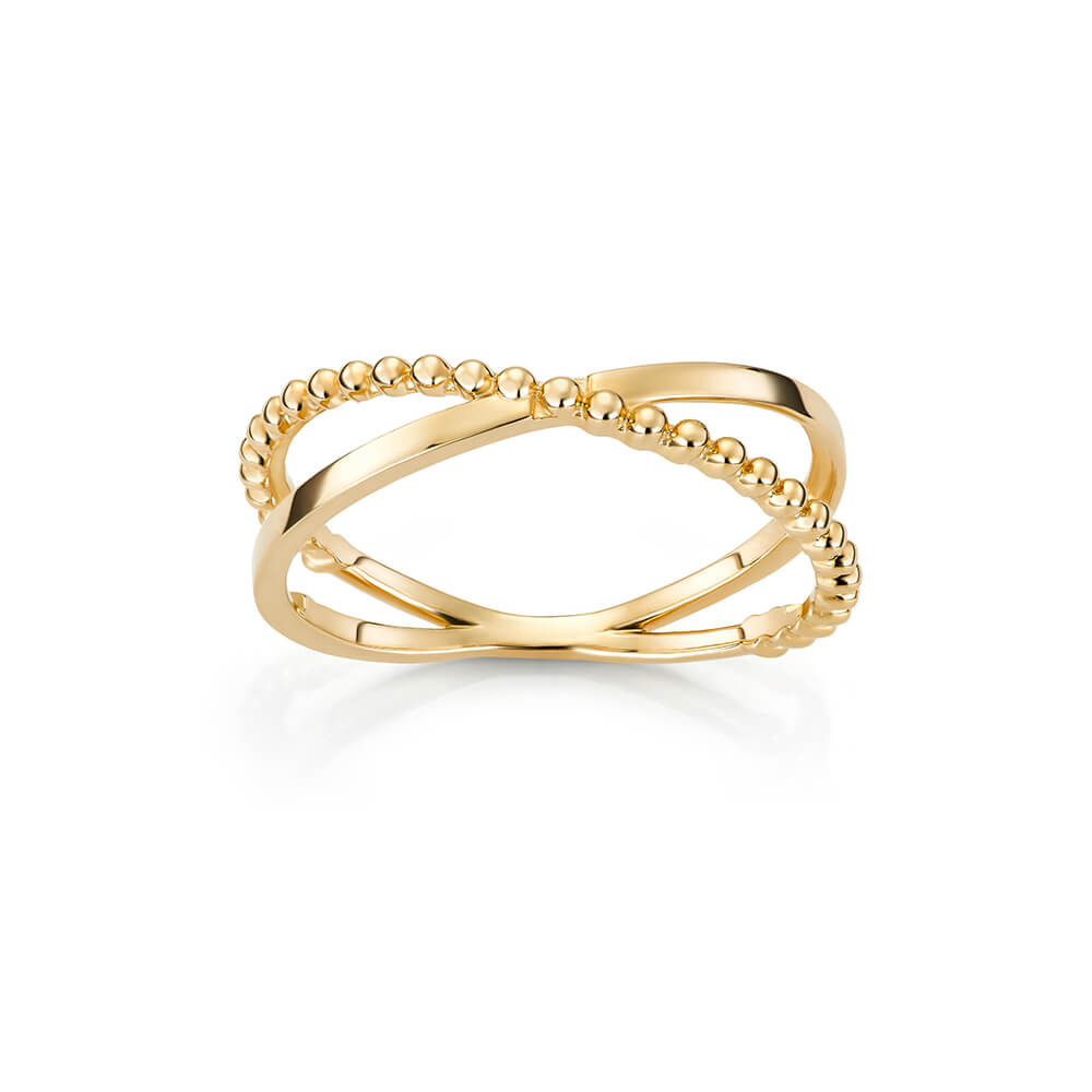 Ring 375 gult gull
