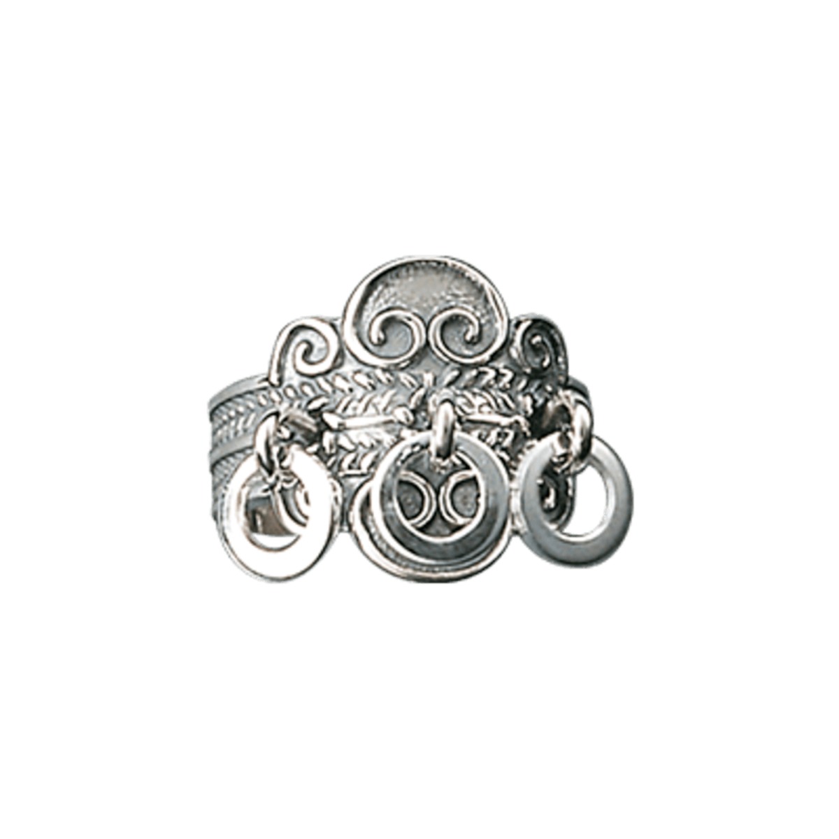 Bunadsring Trønderbunad 830 Oksidert Sølv