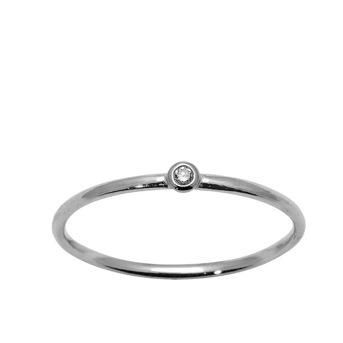 Ring Diamant 925 Sølv 0,03 ct.