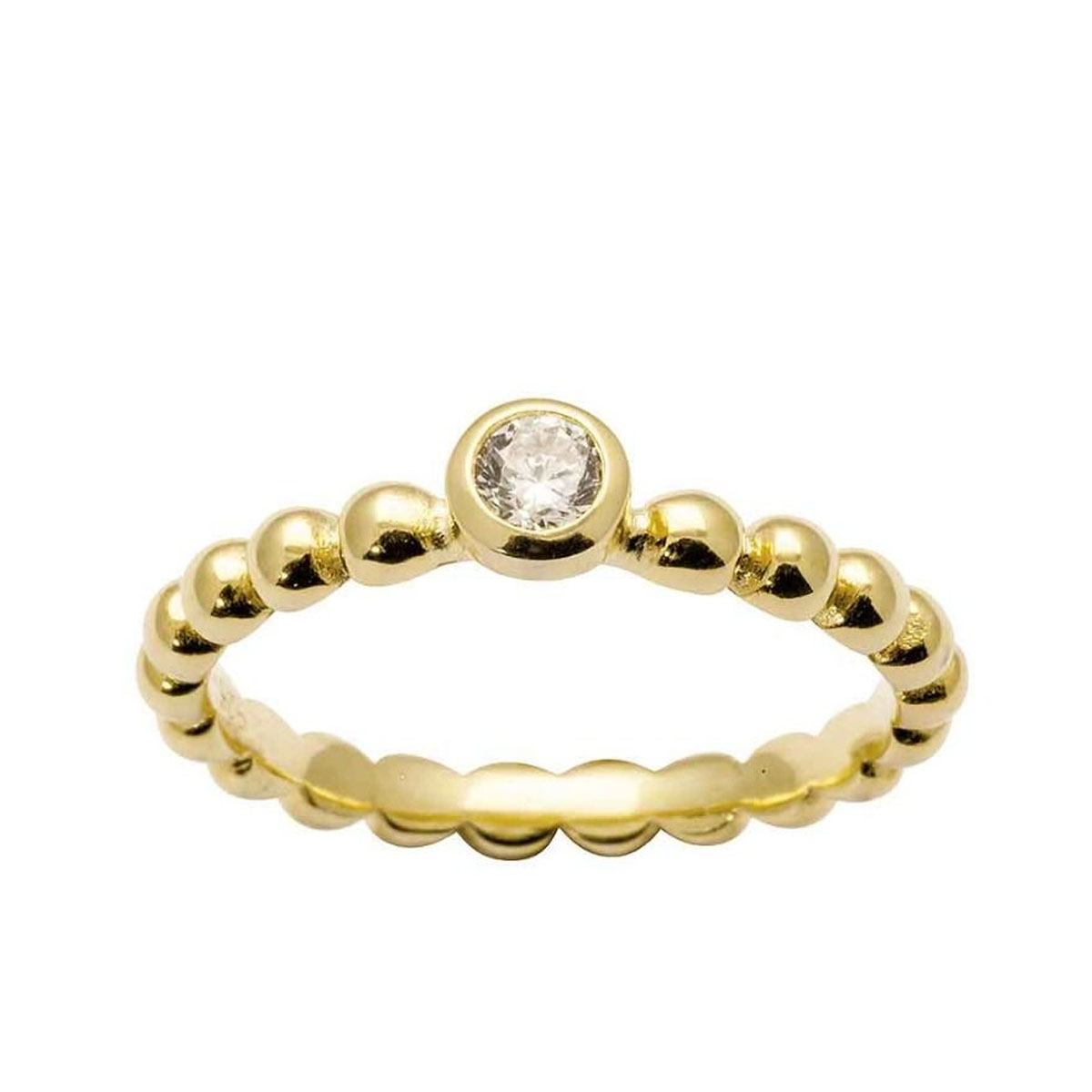 ELLINOR Ring 925 Forgylt Sølv