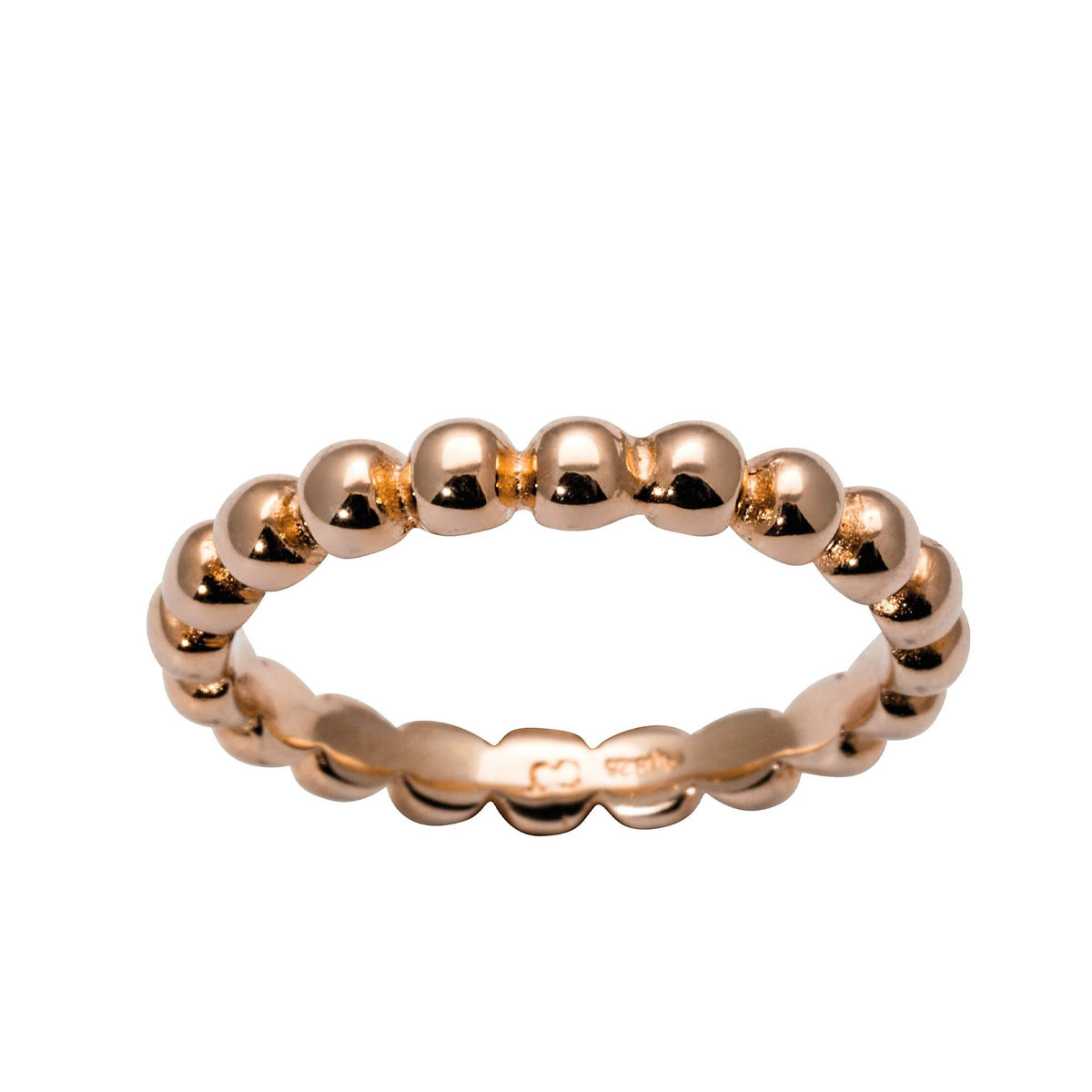 ELLINOR Ring 925 Roséforgylt Sølv