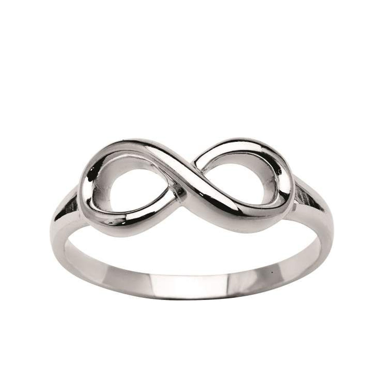 Ring Evighetstegn 375 Hvitt gull