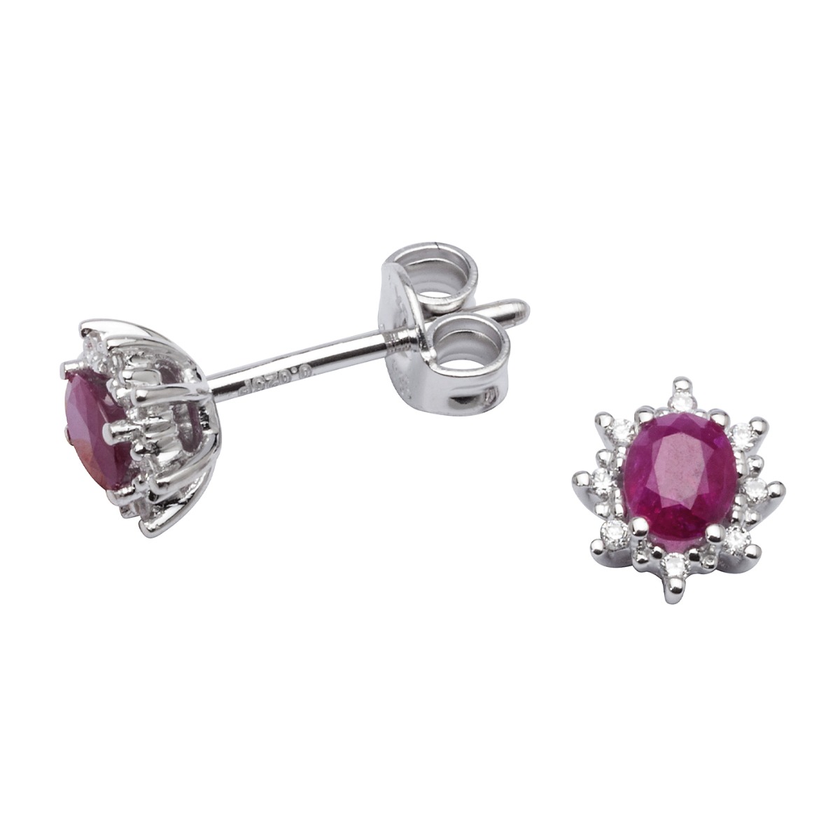 Ørepynt i hvitt gull