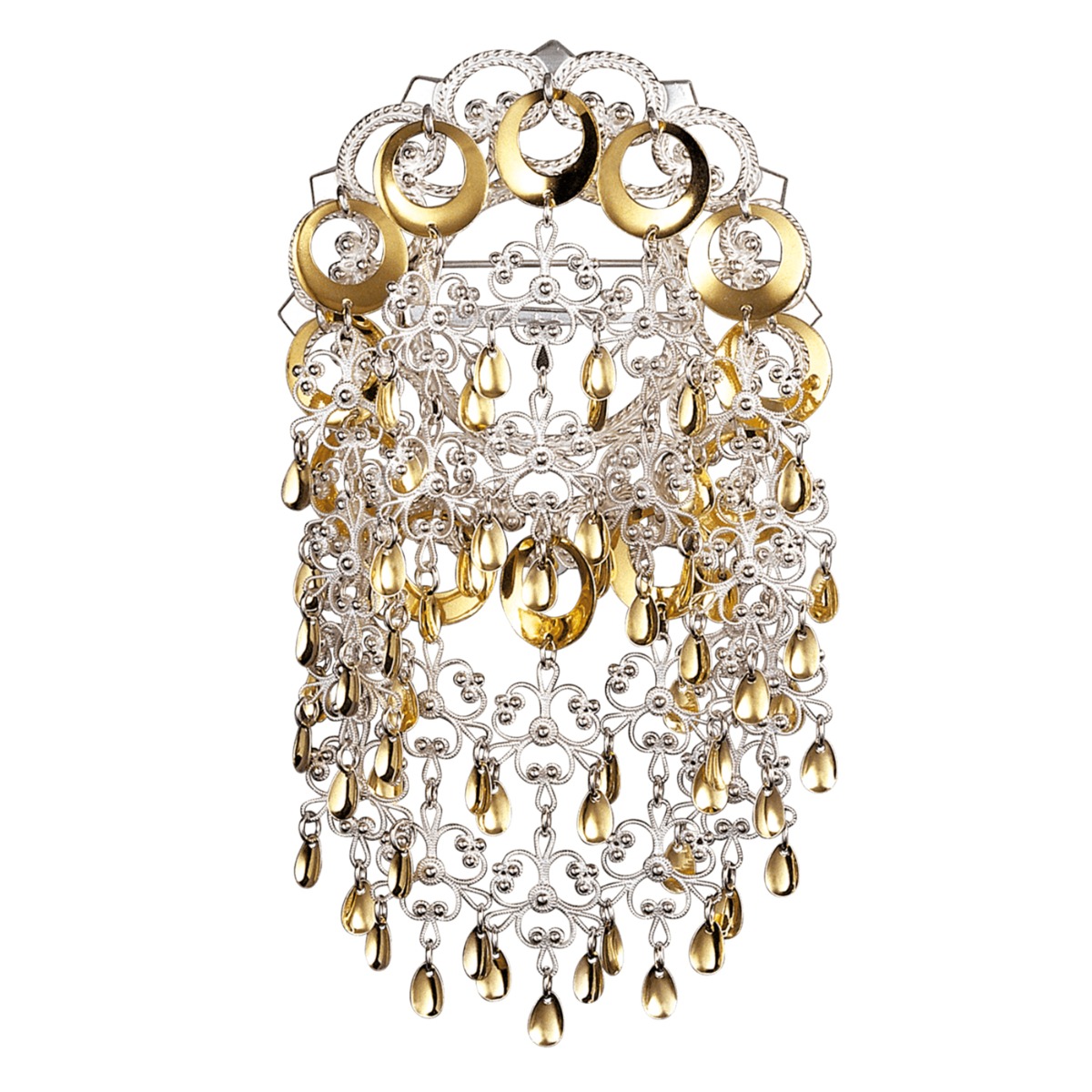 Sølje 830 Hvitt Forgylt Sølv