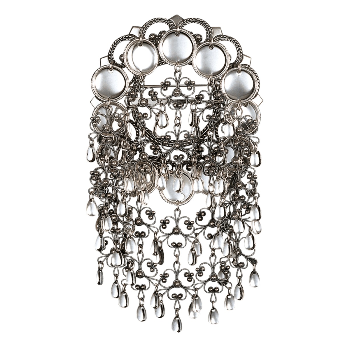 Sølje Trådkantløv 830 Oksidert Sølv