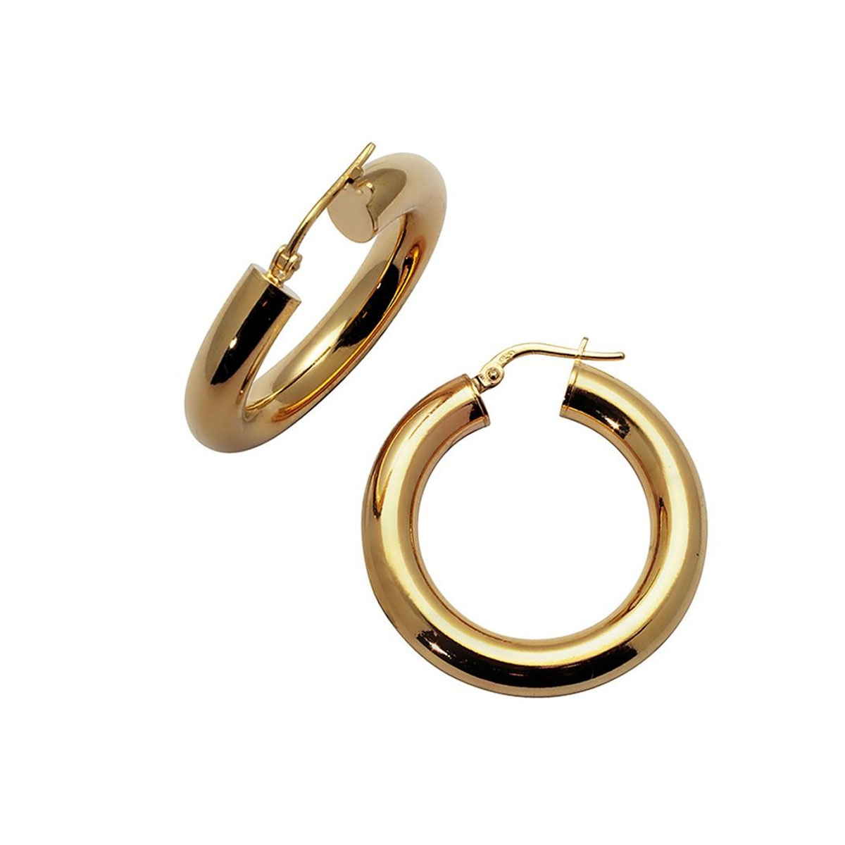 IDA Øreringer 925 Forgylt Sølv