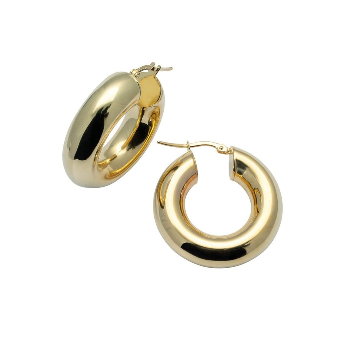 ULLA Øreringer 925 Forgylt Sølv