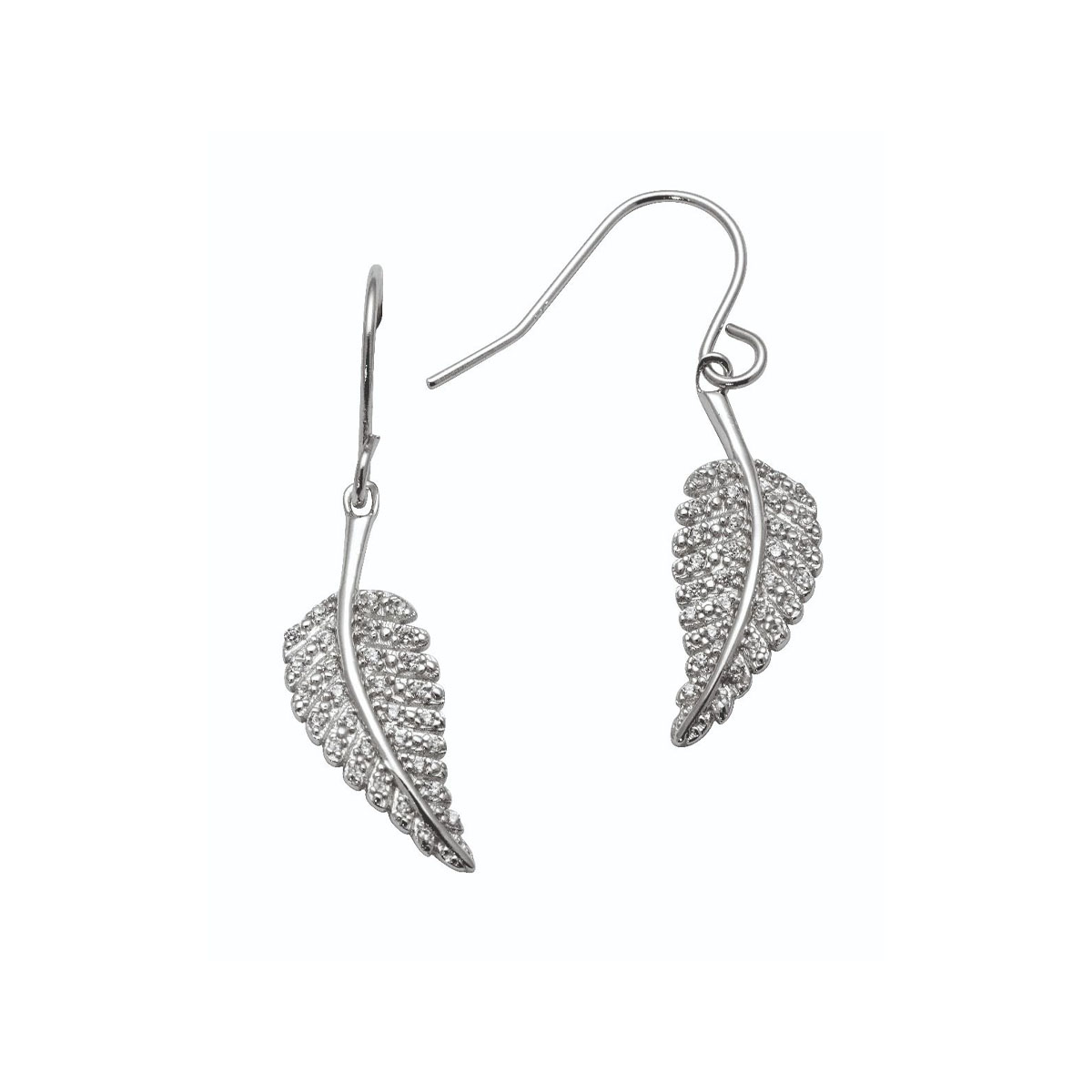 Øredobber Blad Sølv
