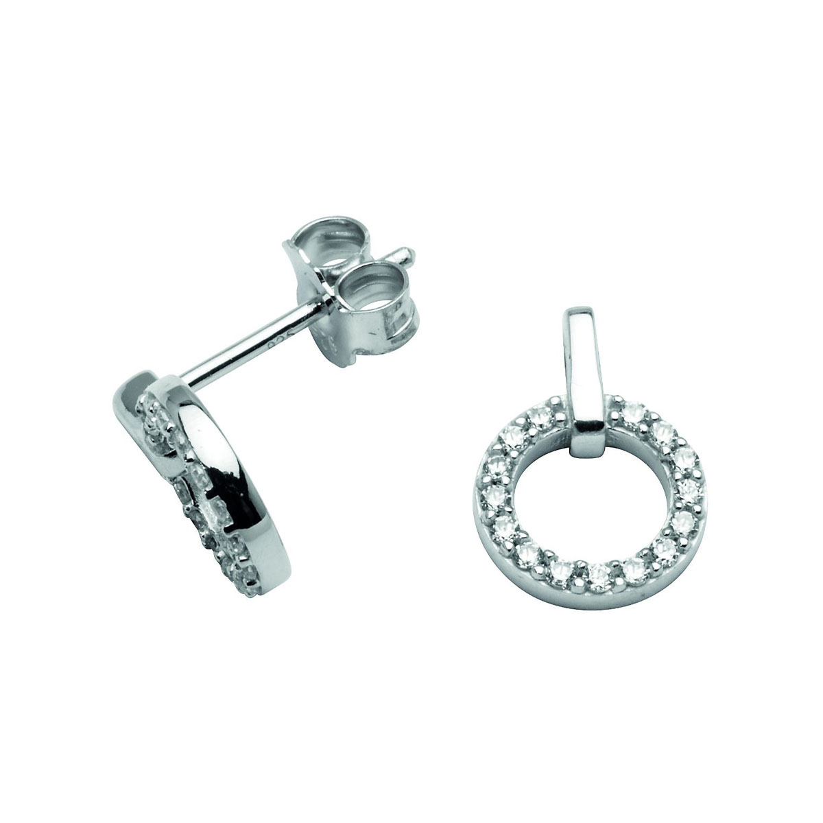 Øredobber Sirkel Sølv 