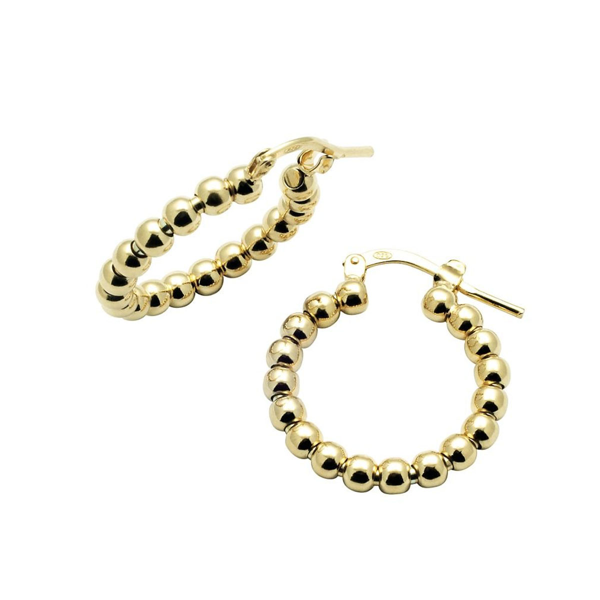 Øreringer Bobler Gullforgylt